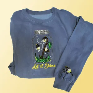 Let It Shine Fireflies Crewneck Sweatshirt