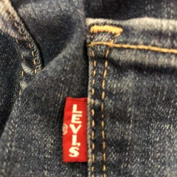 LEVI'S Premium Big E 710 Super Skinny Reproduction Medium Wash Denim Jeans Sz 28