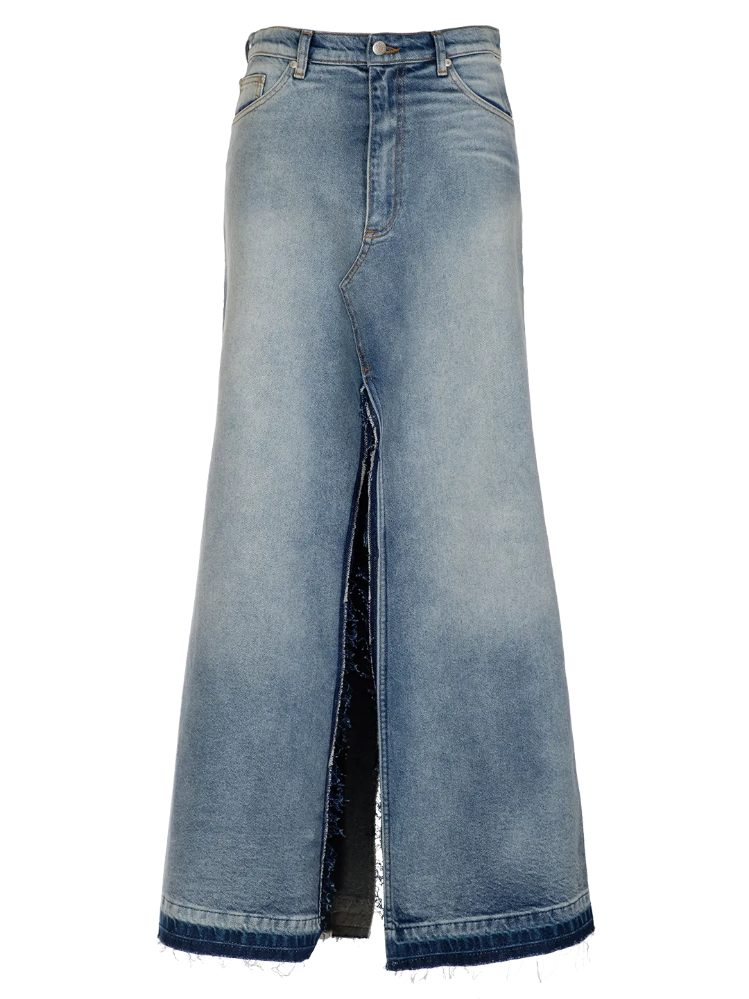 Long Denim Skirt
