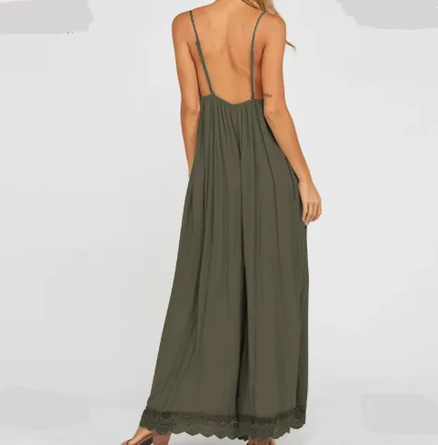Loose Wide Leg Romper / Jumpsuit
