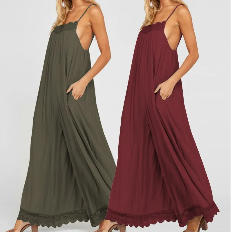 Loose Wide Leg Romper / Jumpsuit