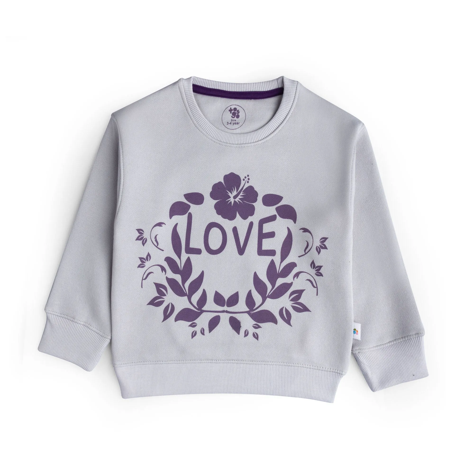 Love Floral Graphic Sweatshirt