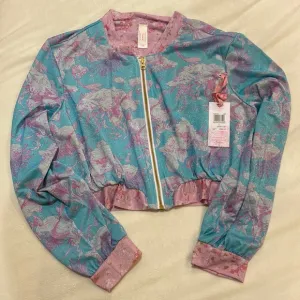 Love Shack Fancy Hurley jacket under the sea cropped bomber
