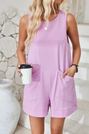 Lovelet Round Neck Sleeveless Romper
