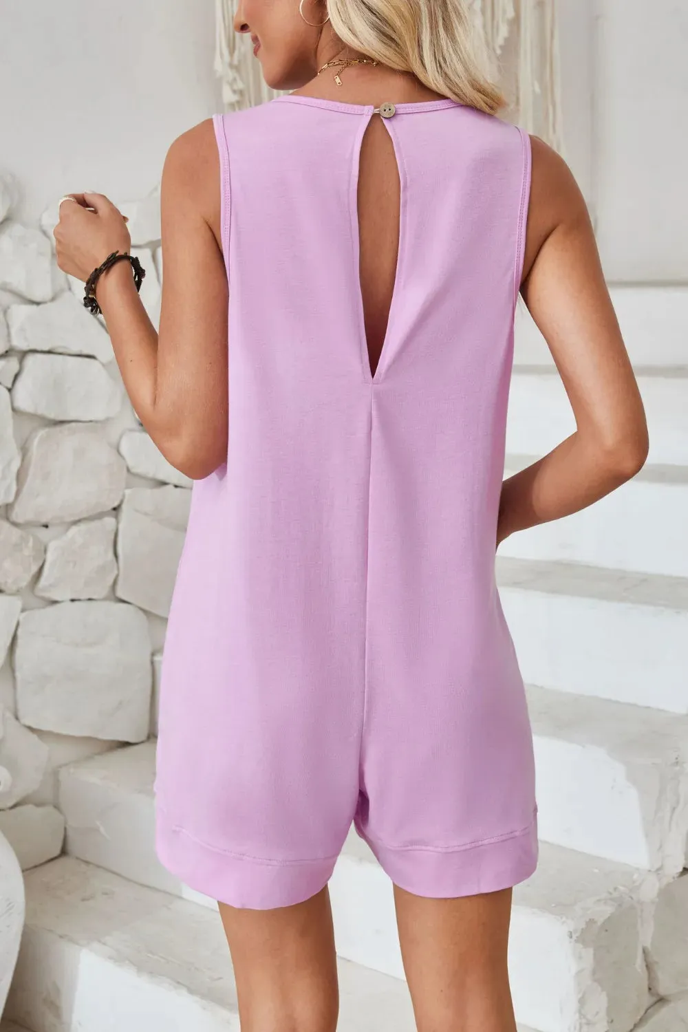 Lovelet Round Neck Sleeveless Romper