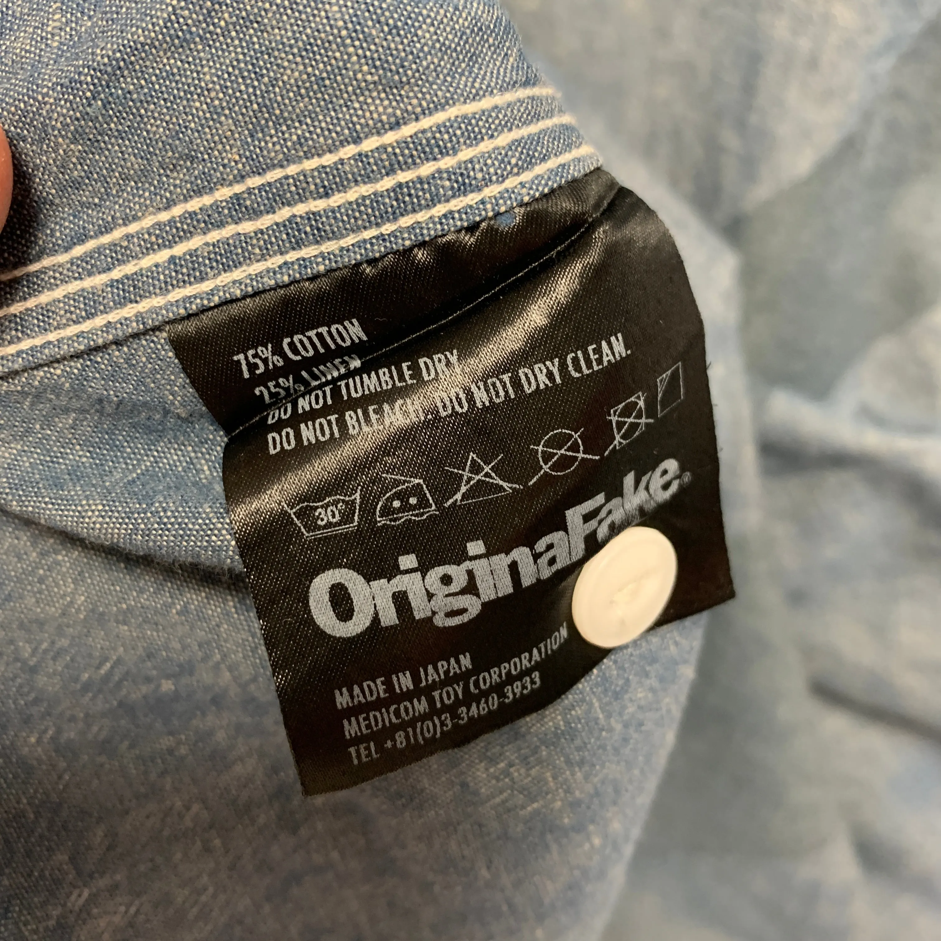 [M] Original Fake ( Kaws ) 12SS Chambray X BD L/S Shirt
