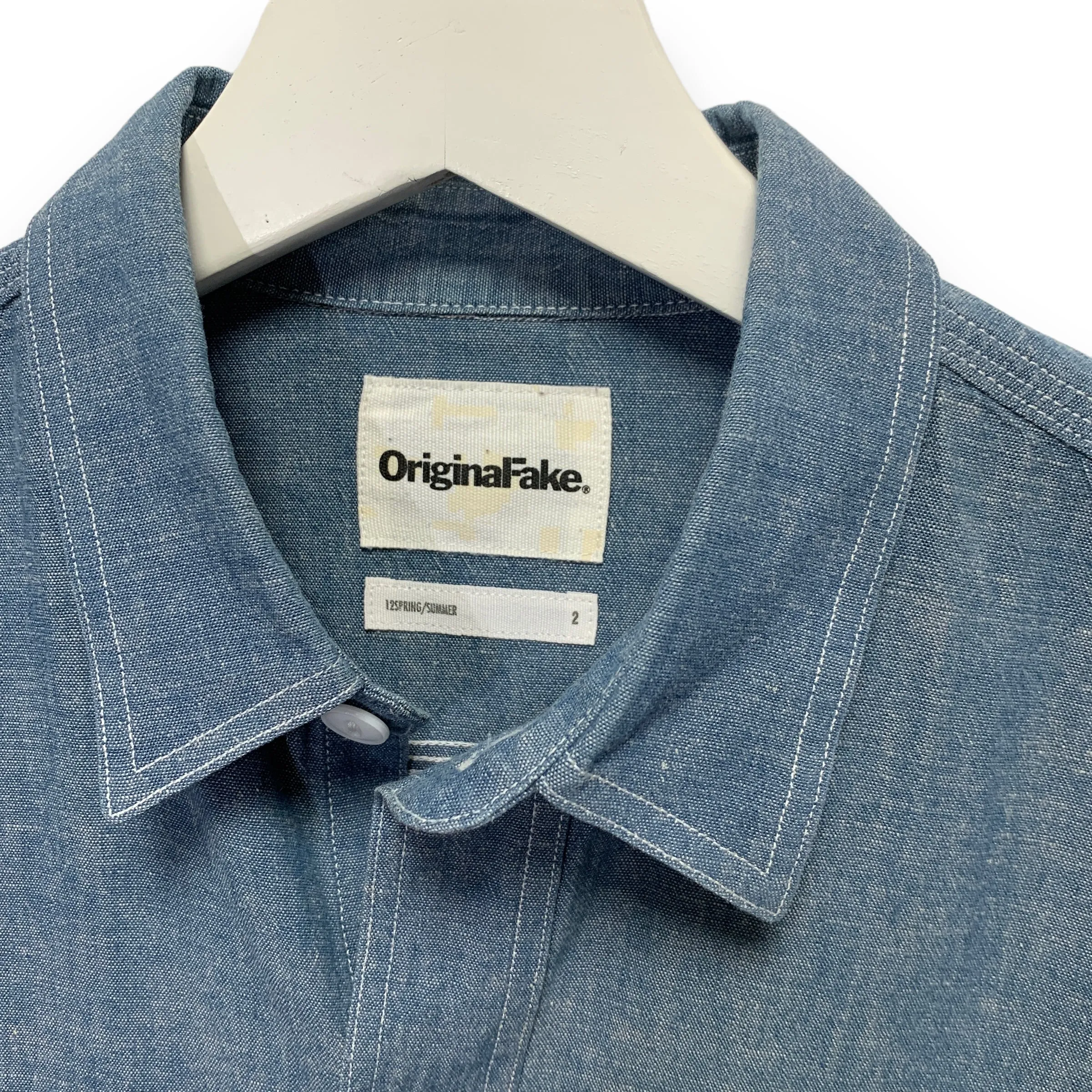 [M] Original Fake ( Kaws ) 12SS Chambray X BD L/S Shirt