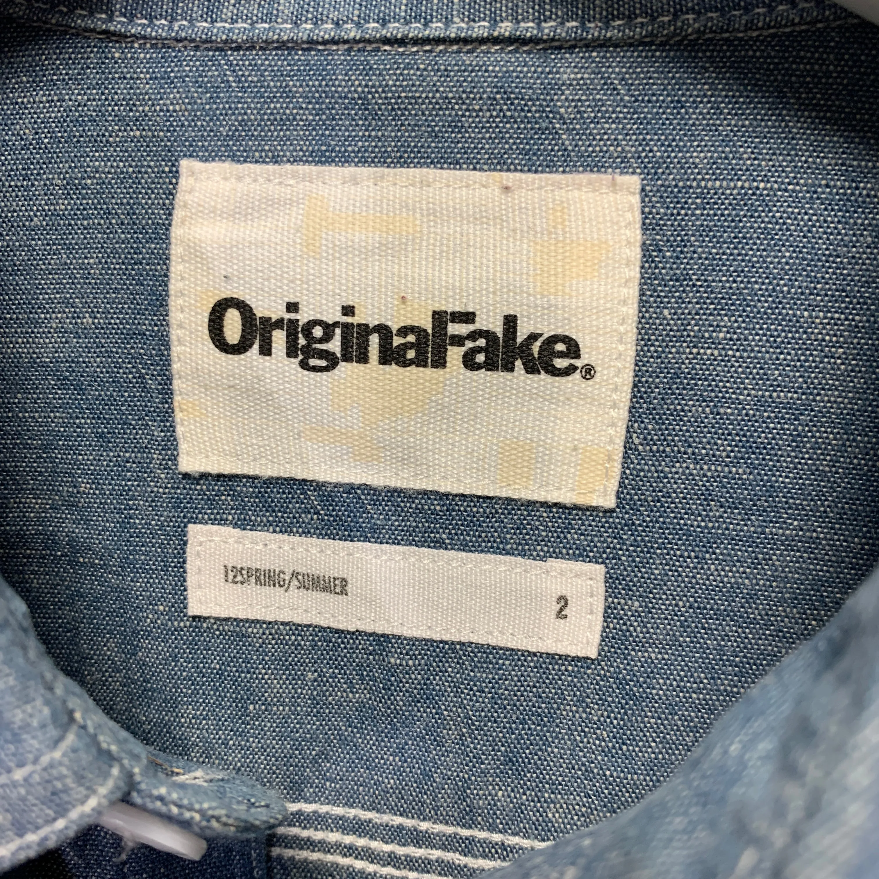 [M] Original Fake ( Kaws ) 12SS Chambray X BD L/S Shirt