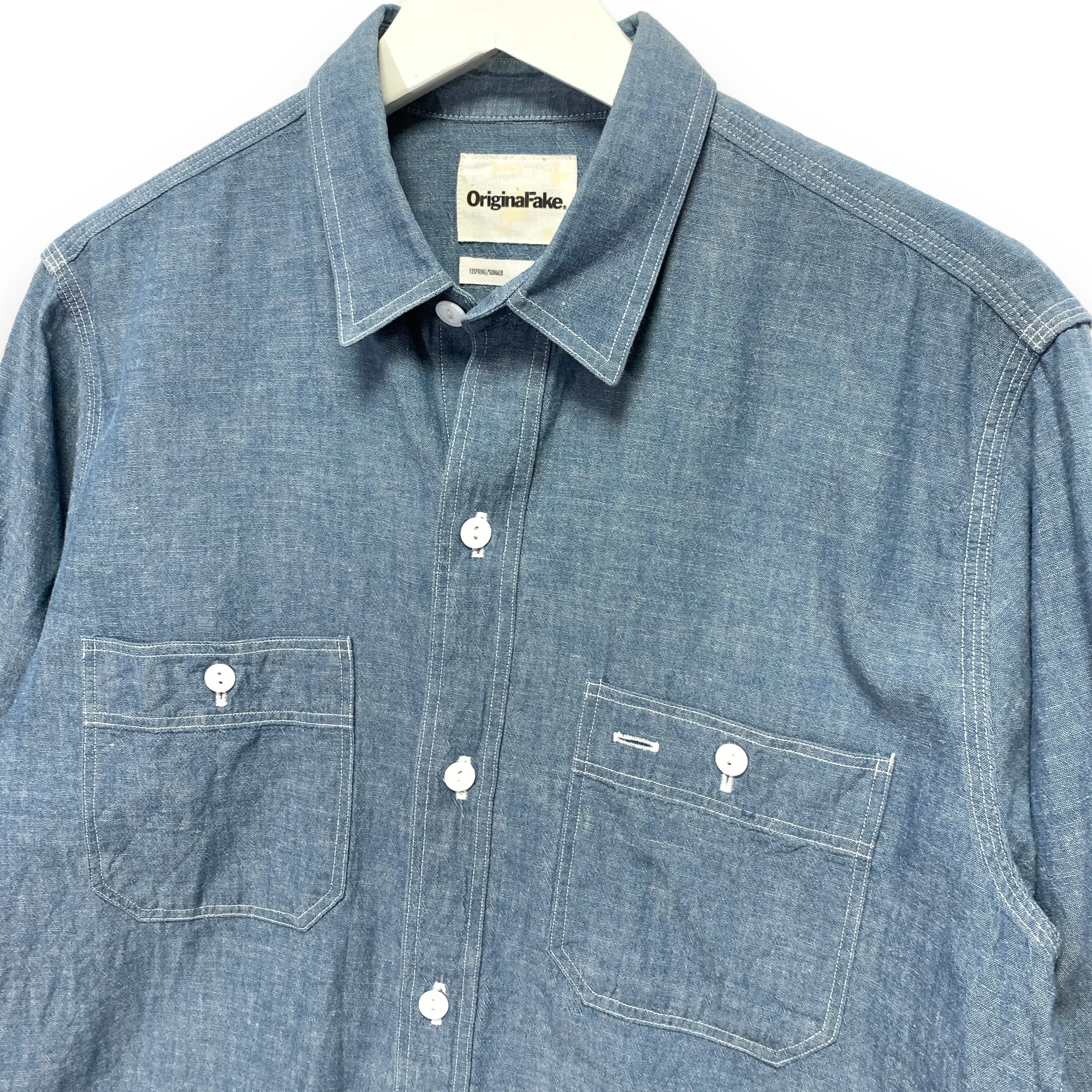 [M] Original Fake ( Kaws ) 12SS Chambray X BD L/S Shirt