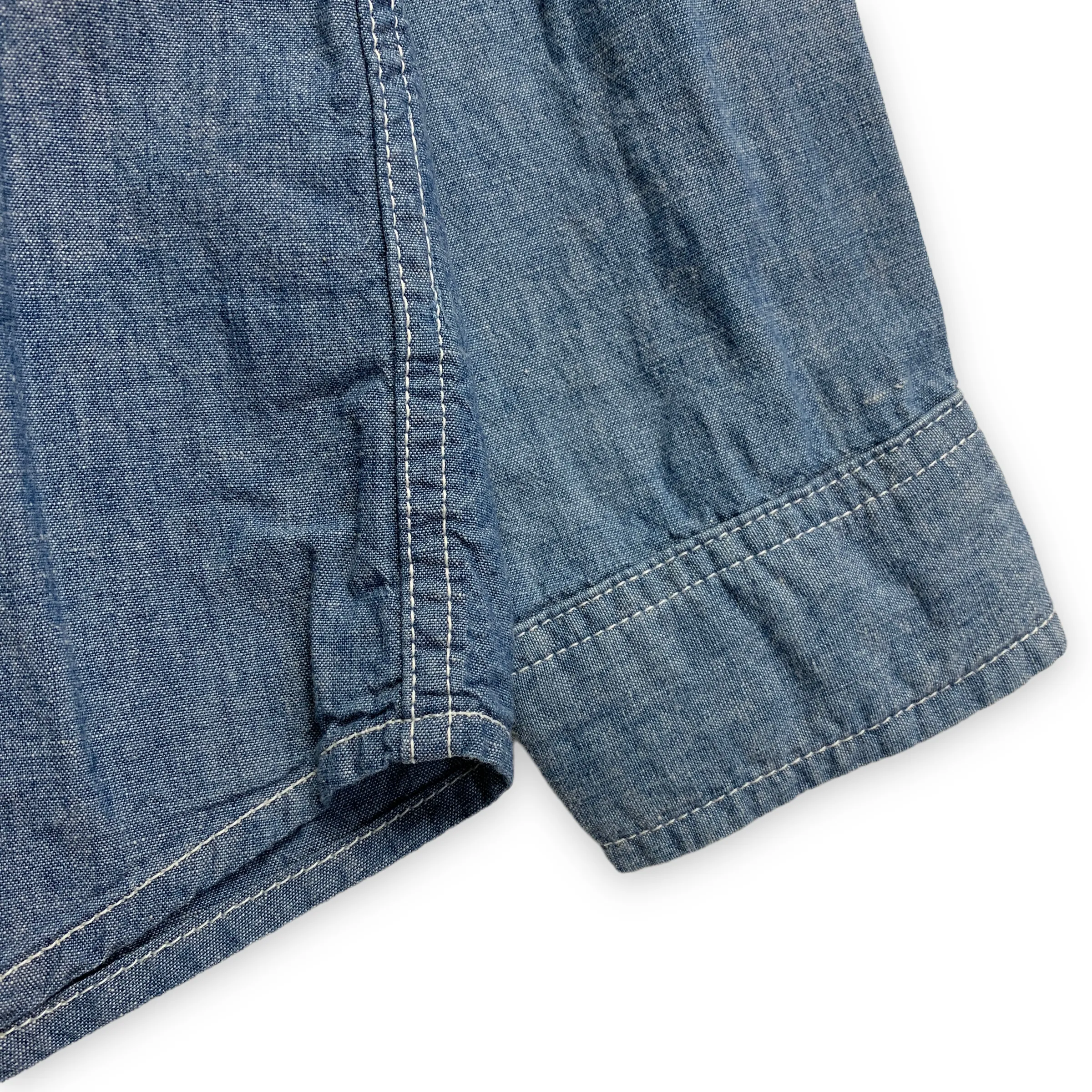 [M] VISVIM 14AW Deadwood Chambray L/S Shirt Blue