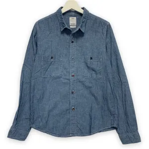 [M] VISVIM 14AW Deadwood Chambray L/S Shirt Blue