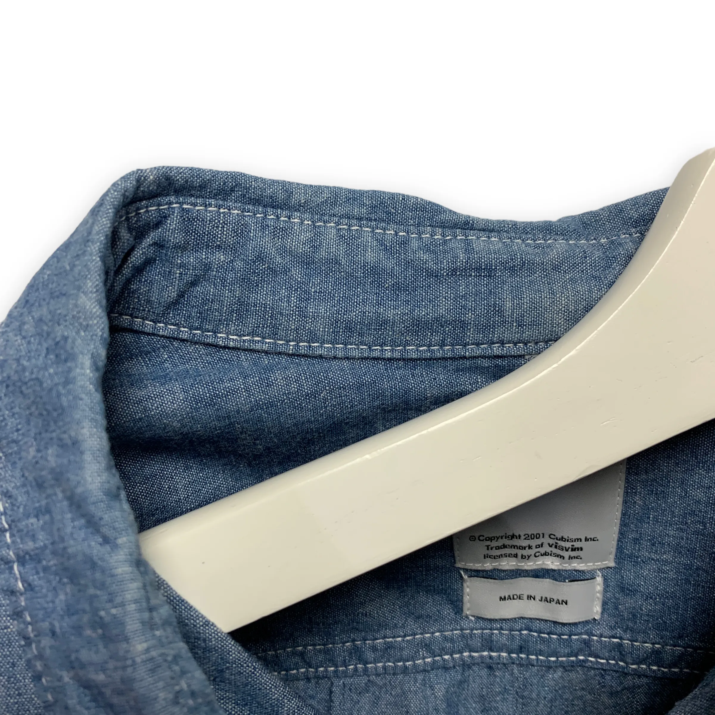 [M] VISVIM 14AW Deadwood Chambray L/S Shirt Blue