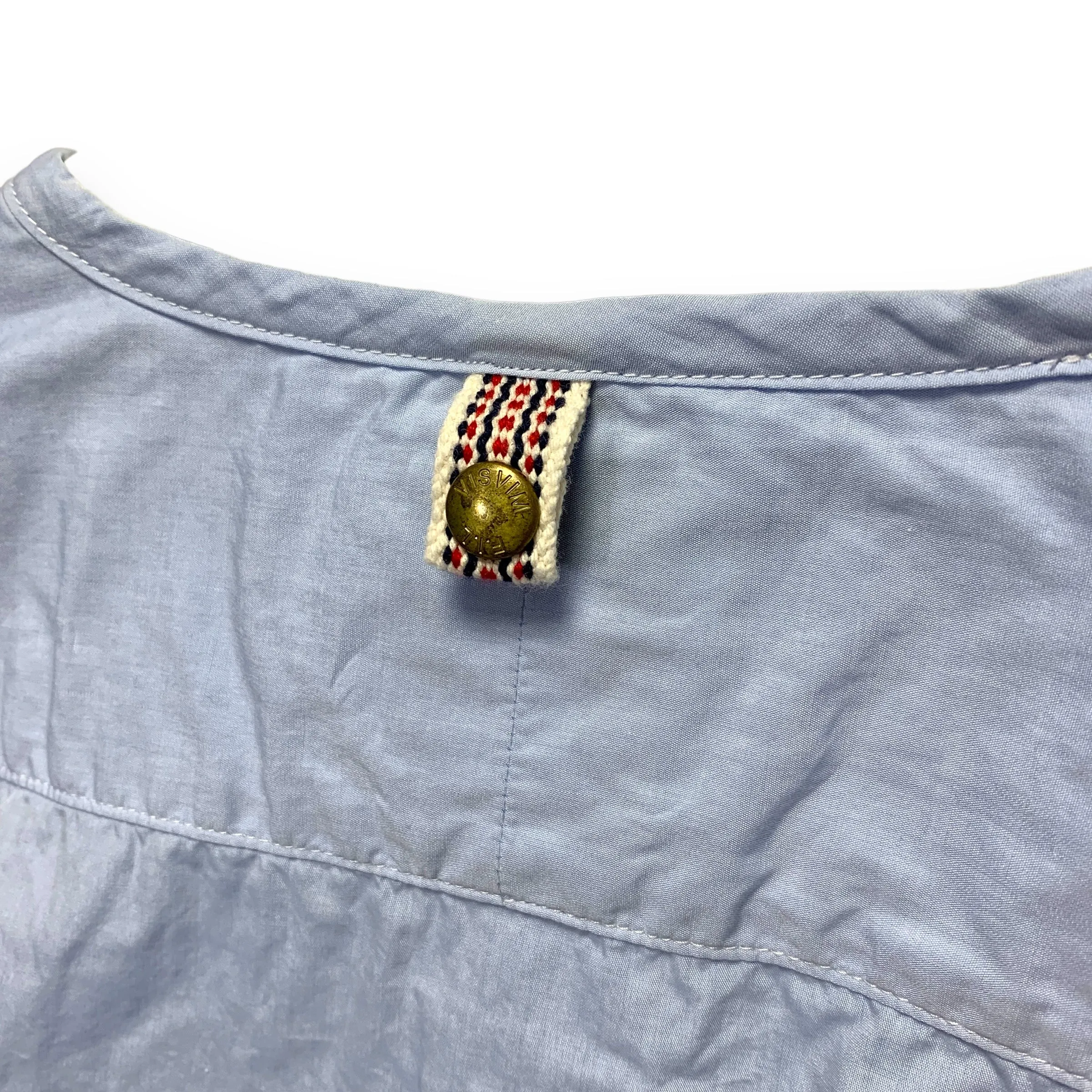 [M] Visvim 17SS Kerchief Border Tunic P.O. Blue Stripe
