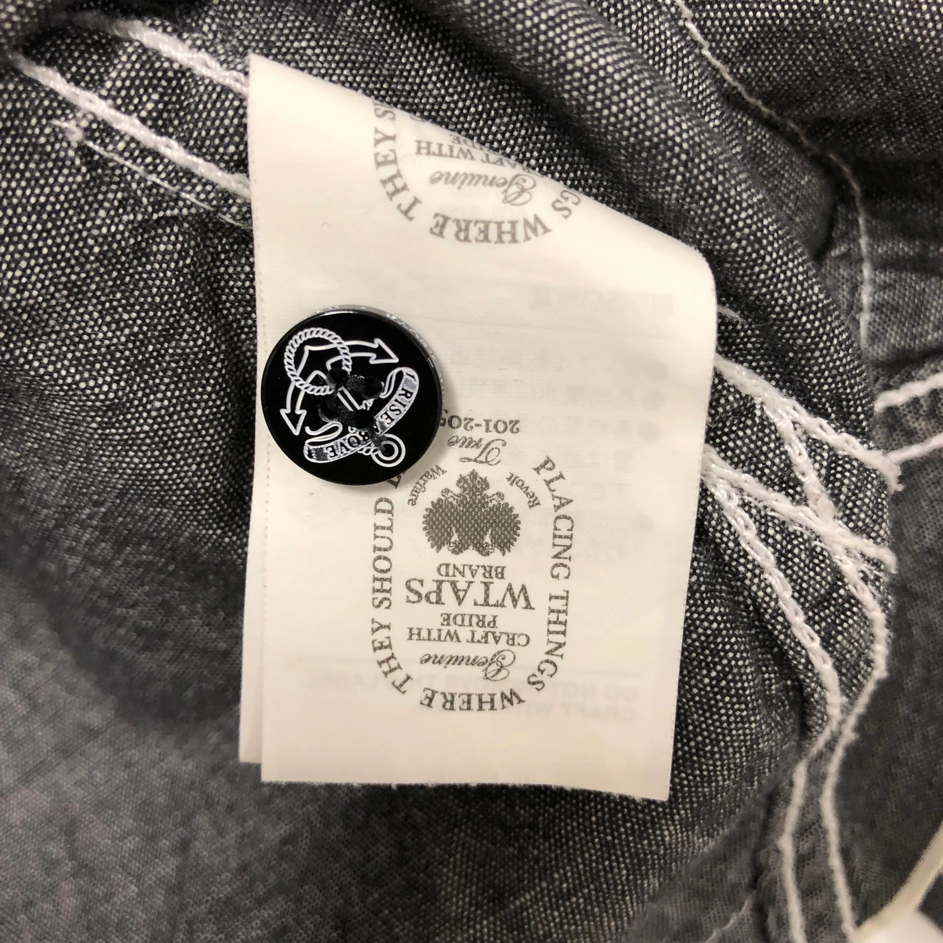 [M] WTaps Cell Chambray Shirt Black