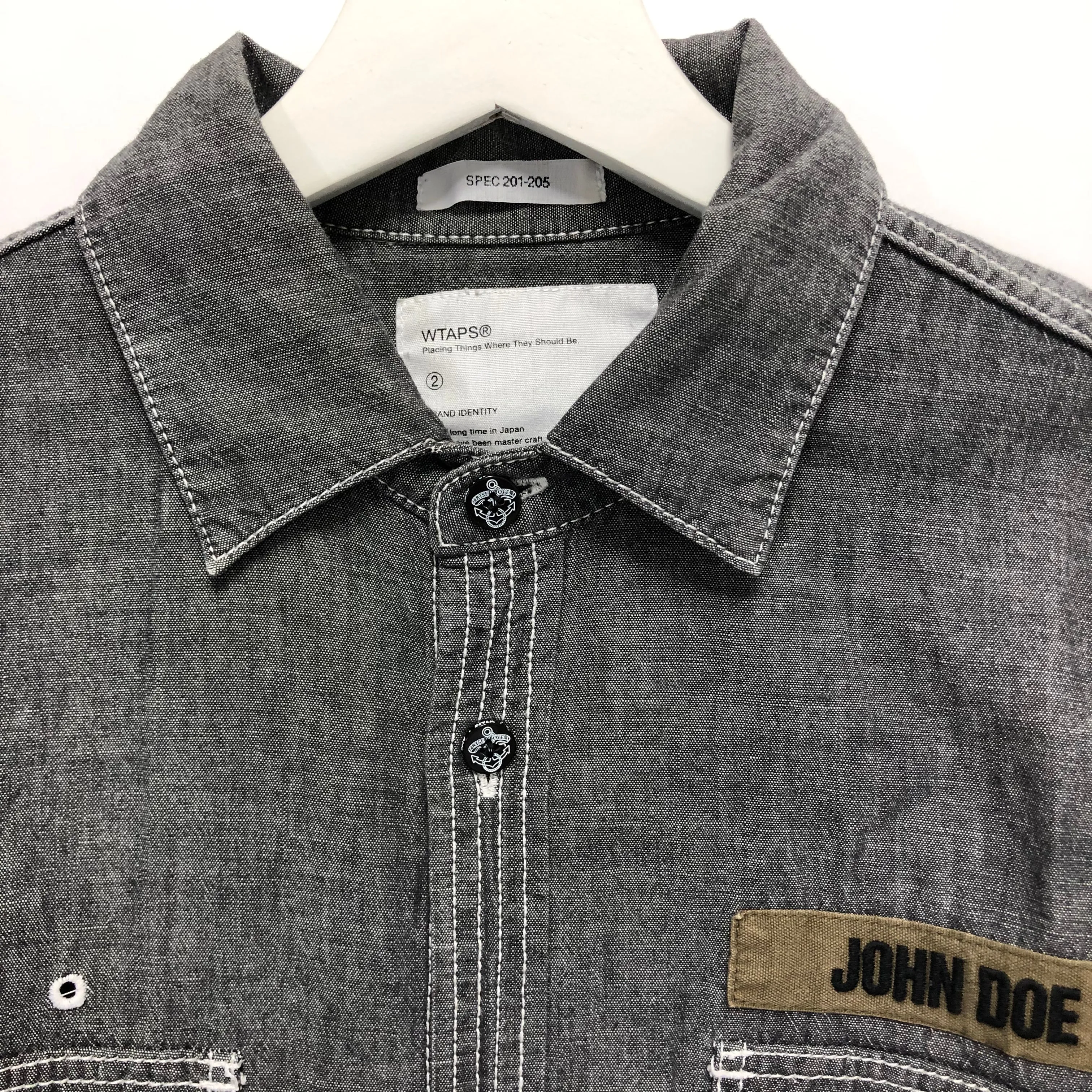 [M] WTaps Cell Chambray Shirt Black