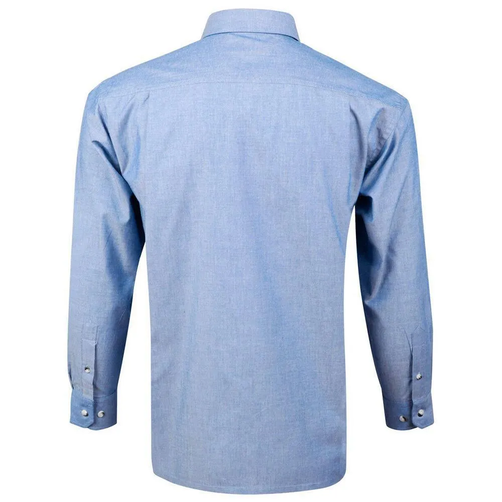 M7012 Men's Chambray Long Sleeve Shirt