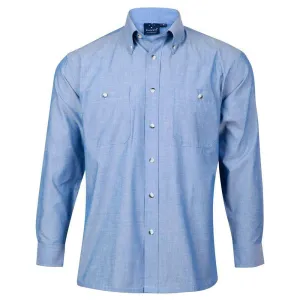 M7012 Men's Chambray Long Sleeve Shirt