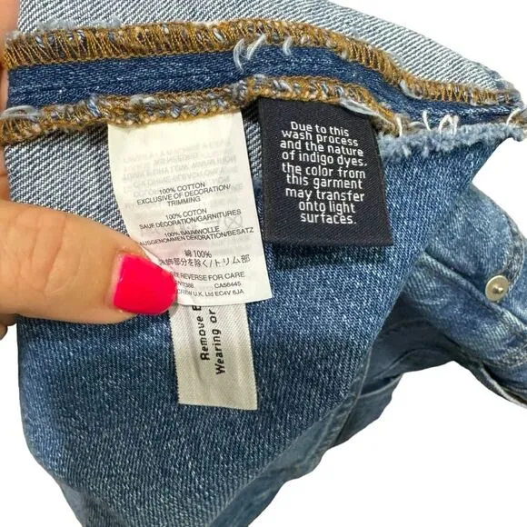 Madewell Rigid Denim A-Line Mini Skirt in Leandra Wash 27 NWT