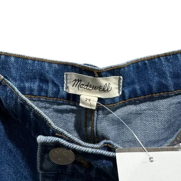 Madewell Rigid Denim A-Line Mini Skirt in Leandra Wash 27 NWT