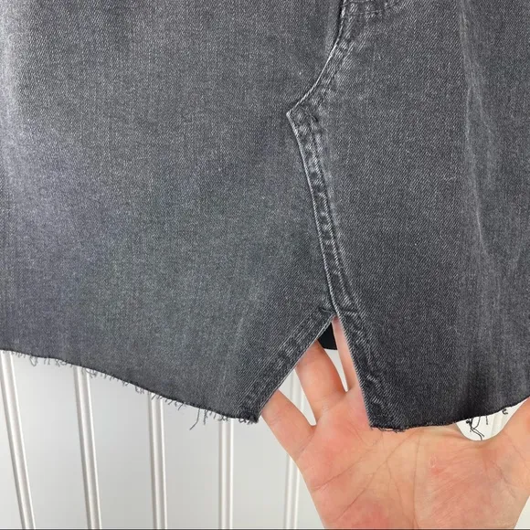 Madewell Rigid Denim A-Line Skirt Black M2228 Size 26