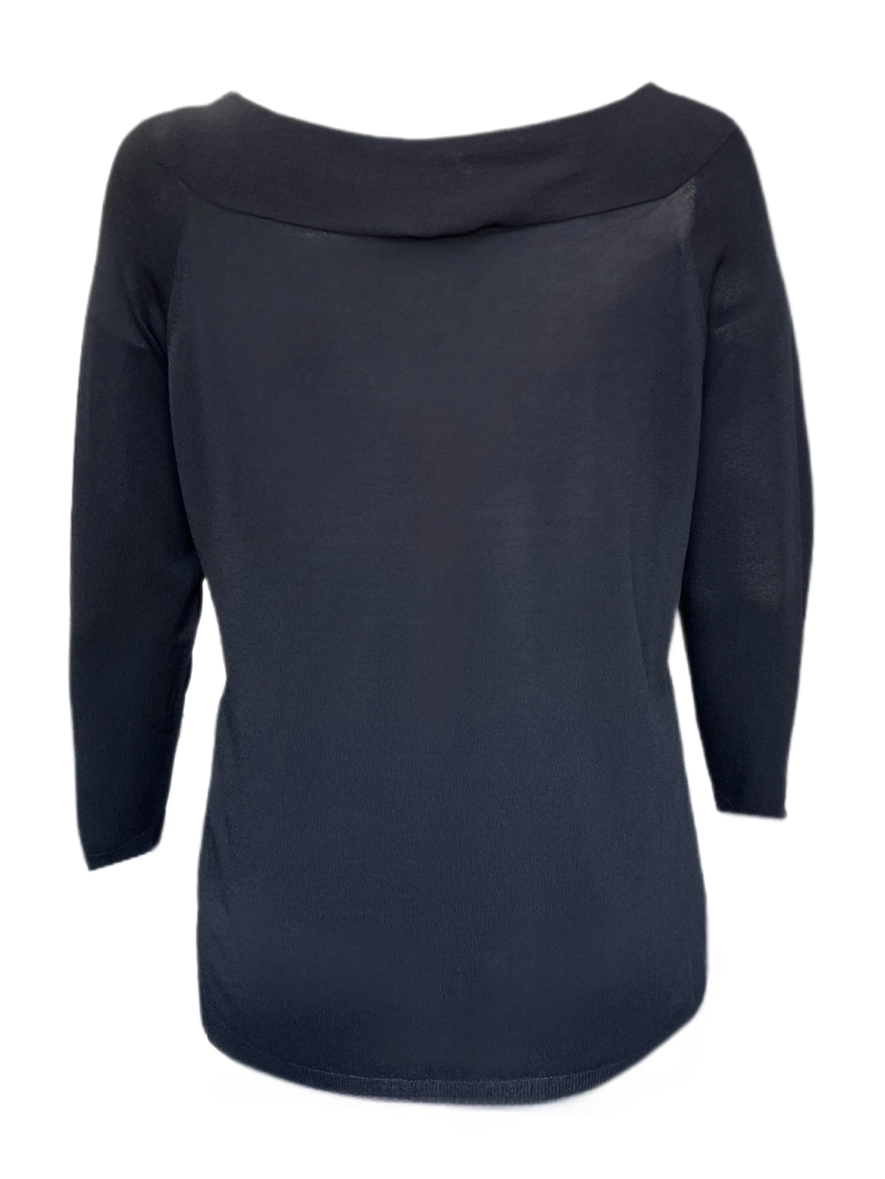 Marina Rinaldi Women's Black Affabile Knitted Pullover Sweater Size XL NWT