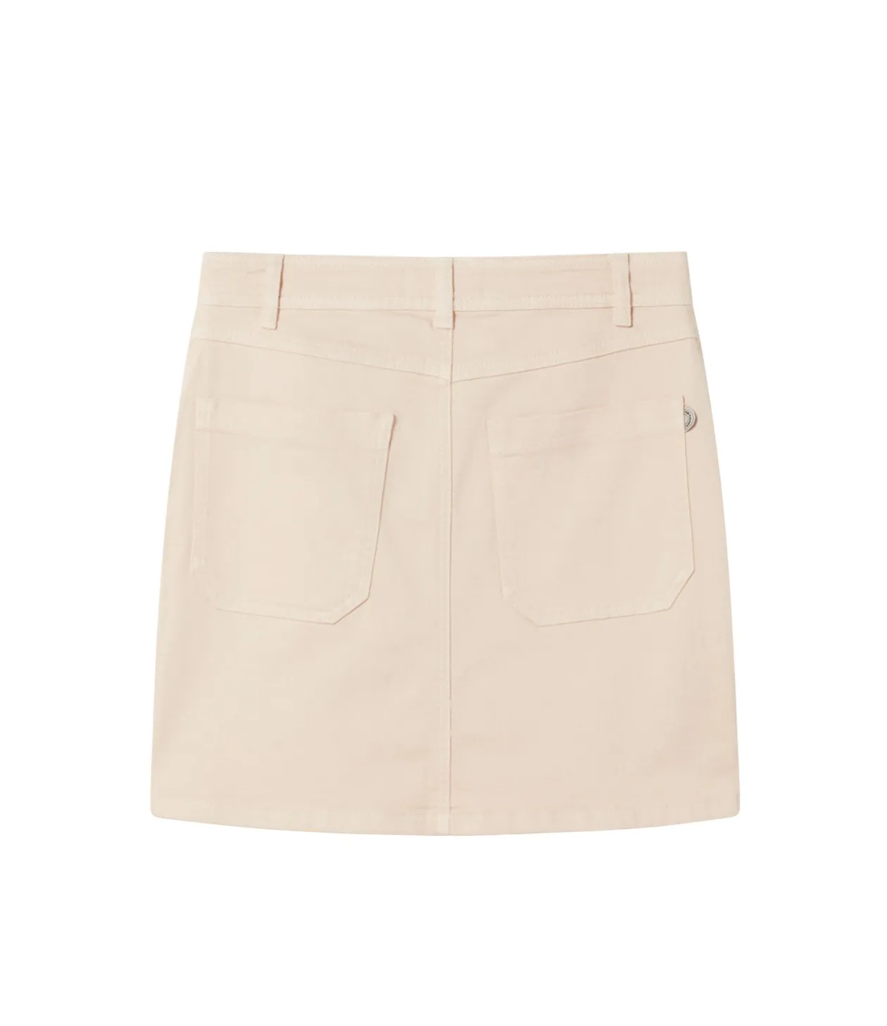 marsha denim skirt in ivory