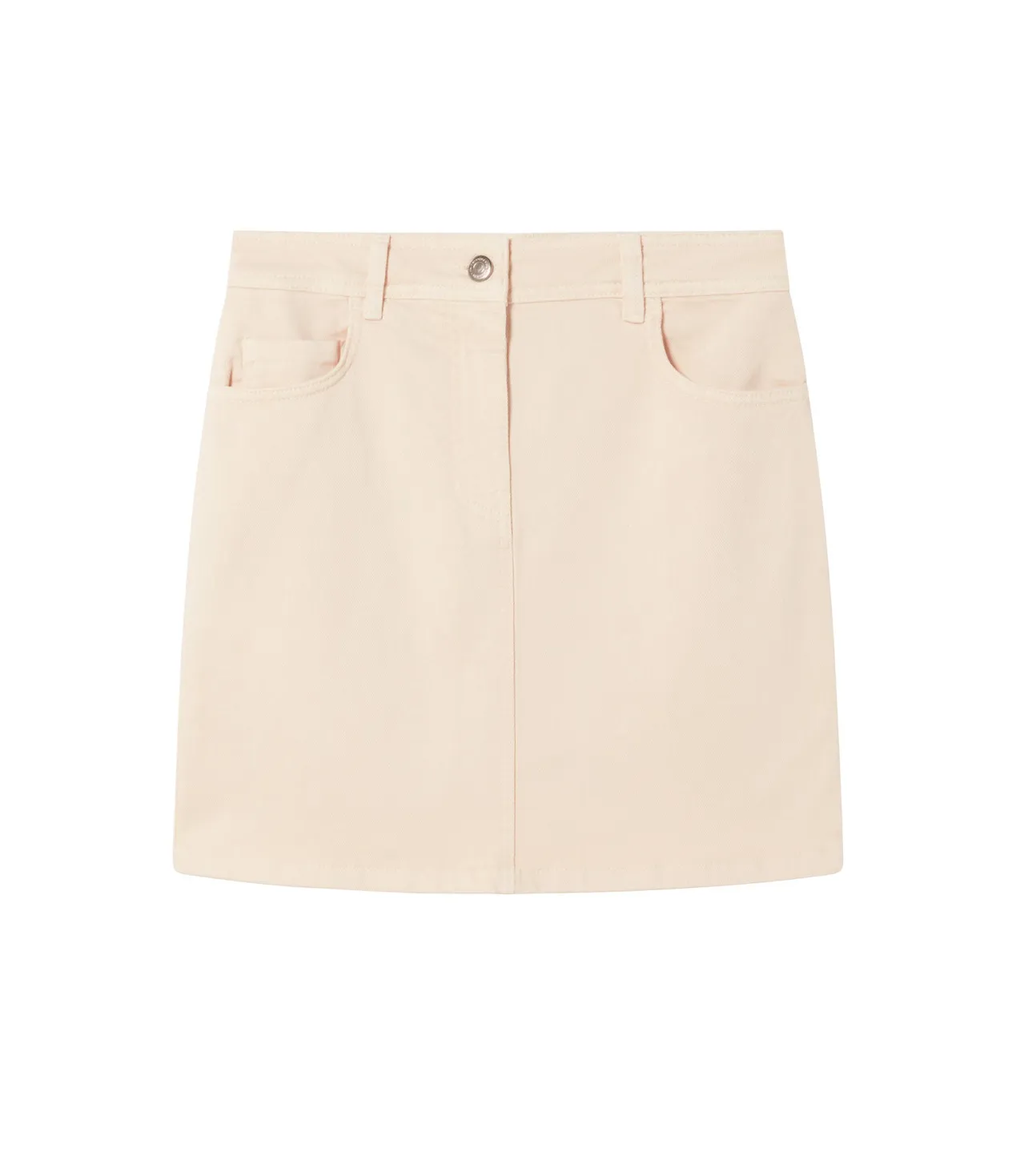 marsha denim skirt in ivory