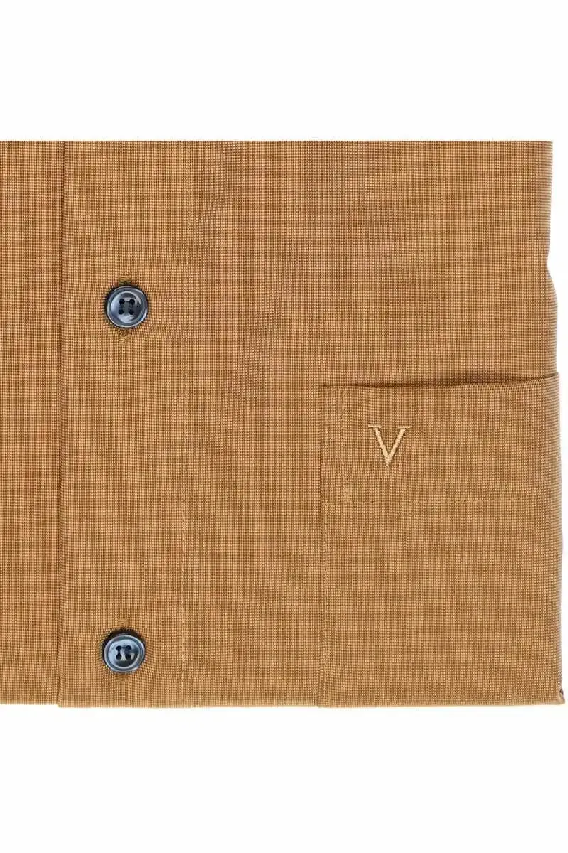 Marvelis-Modern Fit Shirt-Non Iron-Tan