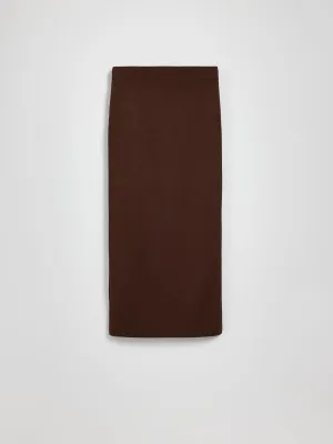 Maxi skirt with side split