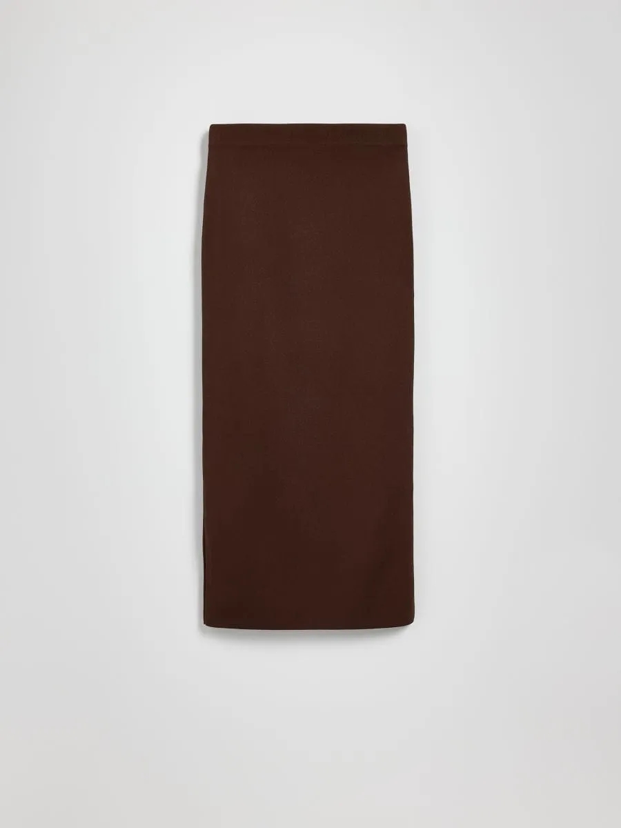 Maxi skirt with side split