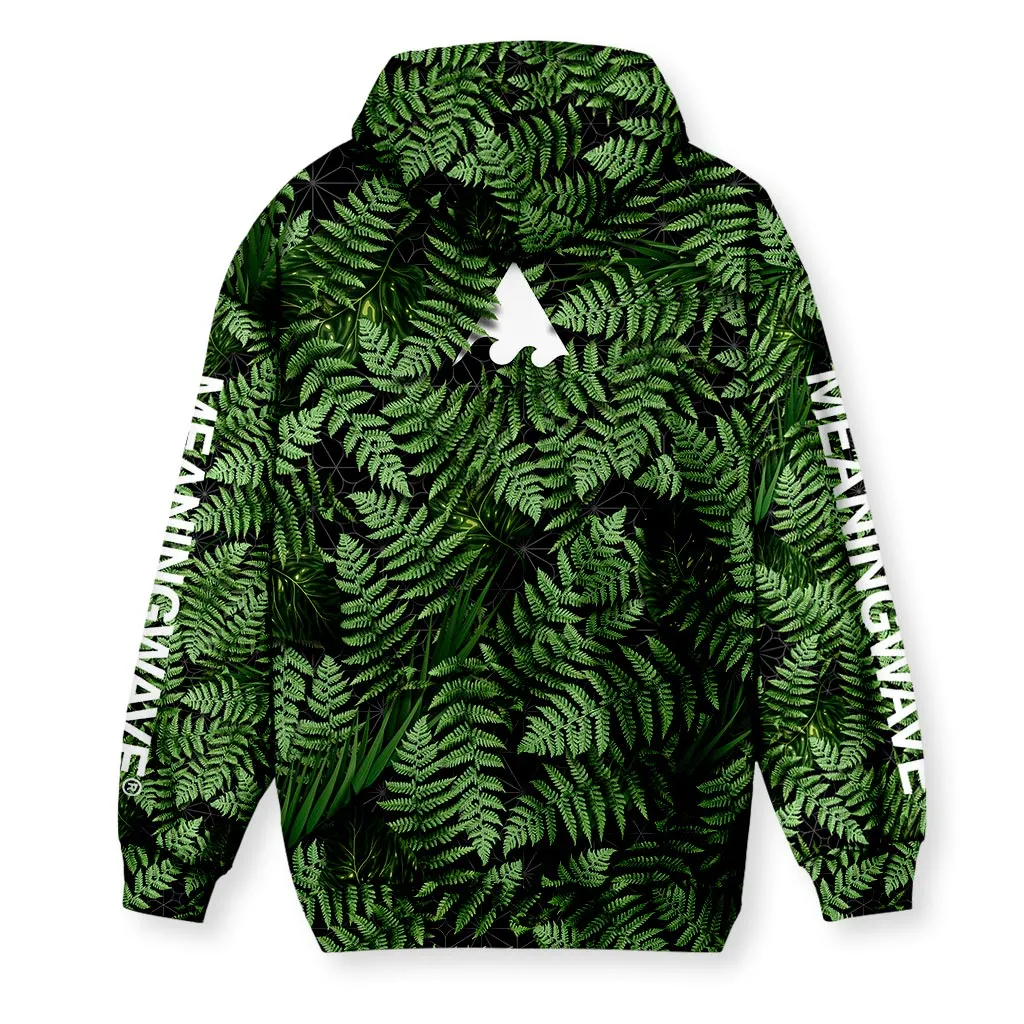 MEANINGWAVE AESTHETIC FERN Men's Zip-Up Hoodie
