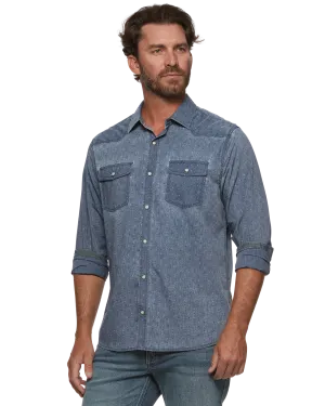 MENA DOT PRINT VINTAGE SOFT WESTERN SHIRT