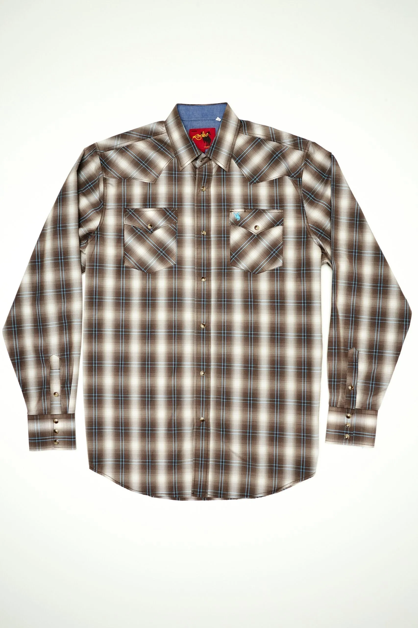 Men's Big & Tall Western Pearl Snap Plaid Shirt-PS400L-BT-461