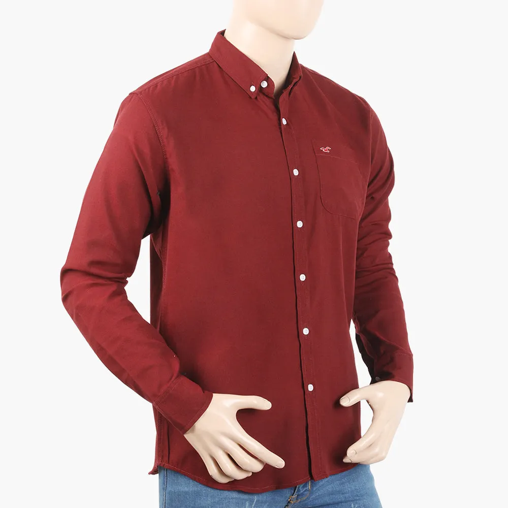 Men's Casual Shirt - Maroon