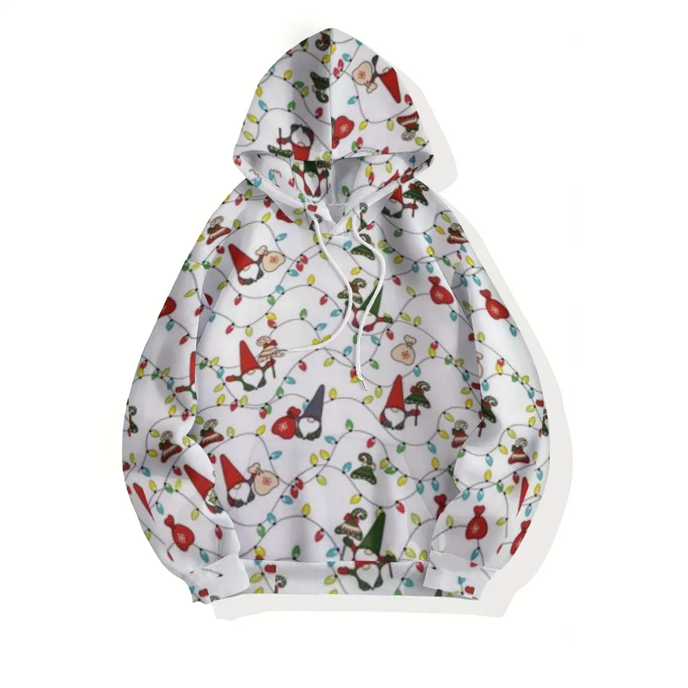 Mens Christmas Festival Graphic Pullover With Kangaroo Pocket Hoodies