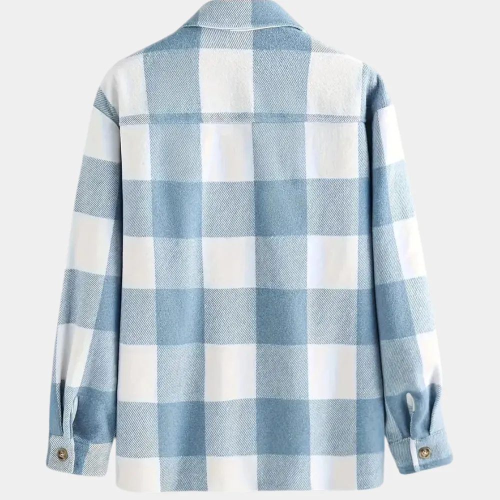 Men's Classic Plaid Shirt with Chest Pocket
