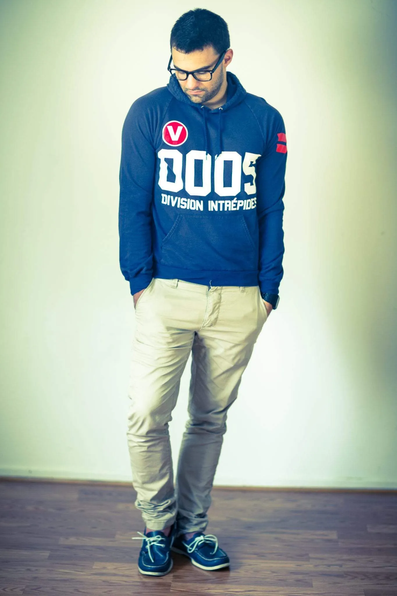 Men's - Division Intrépides Navy Blue Pullover Hoodie