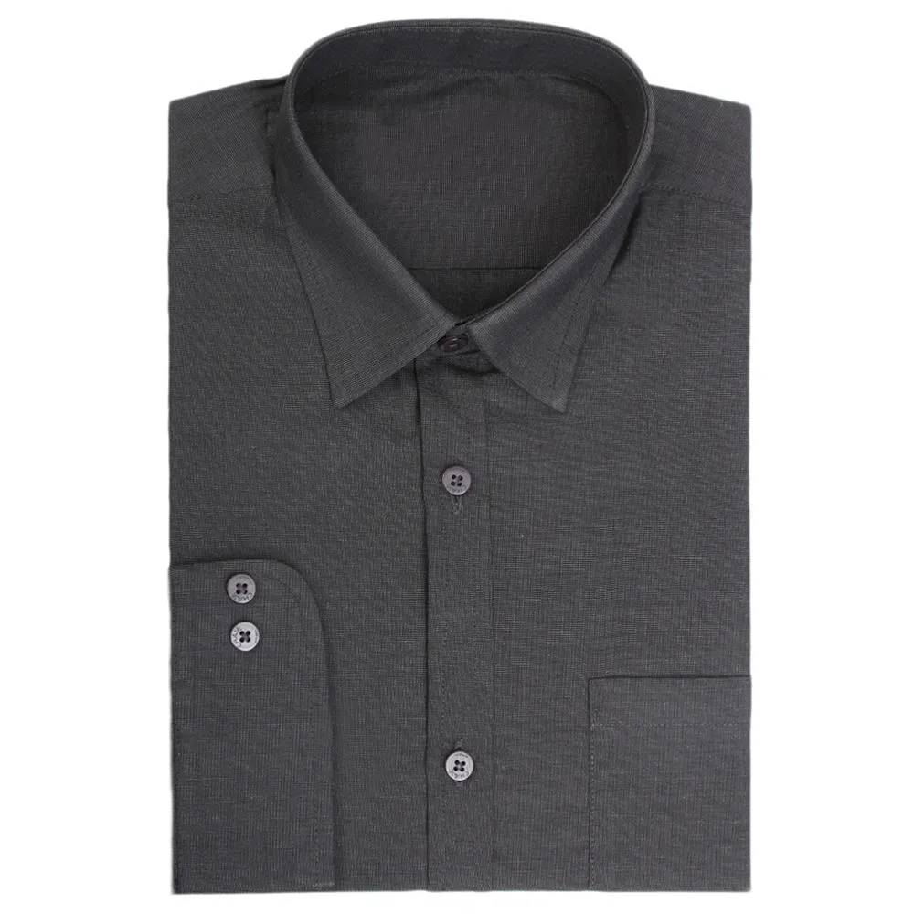 Men's Formal Plain Shirt - Black
