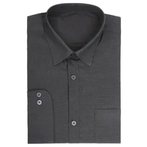 Men's Formal Plain Shirt - Black