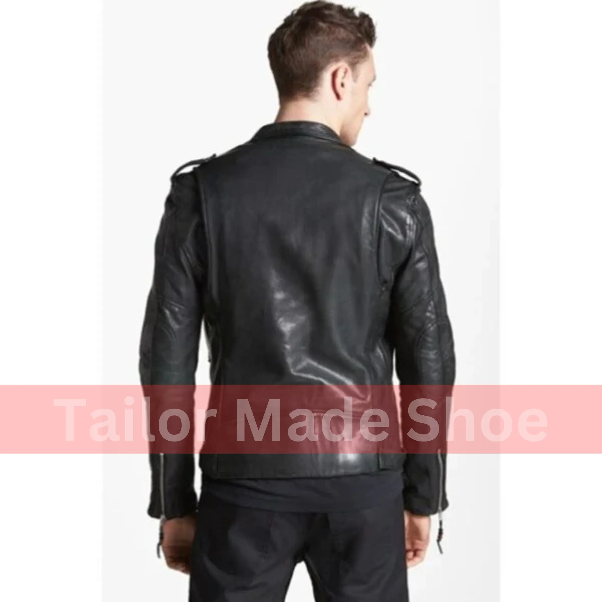 Men's Leather Jacket, Mens Black Jacket, Men’s Biker Leather Jacket, Biker