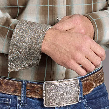 Men's Sandy Ombre Plaid Shirt - Stetson