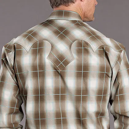 Men's Sandy Ombre Plaid Shirt - Stetson