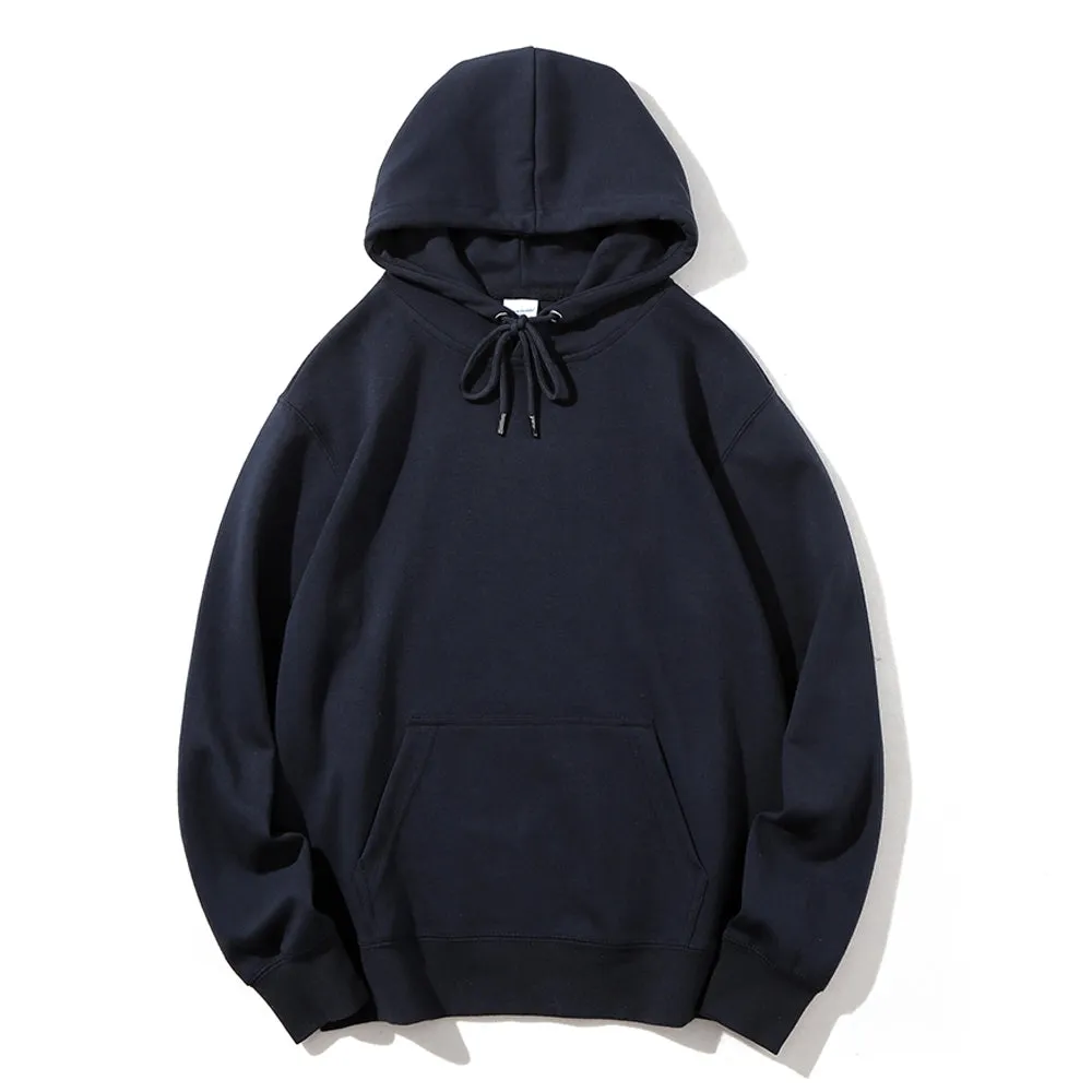 Mens Vintage Death Darkness Style Print Graphic Pullover With Kangaroo Pocket Hoodies