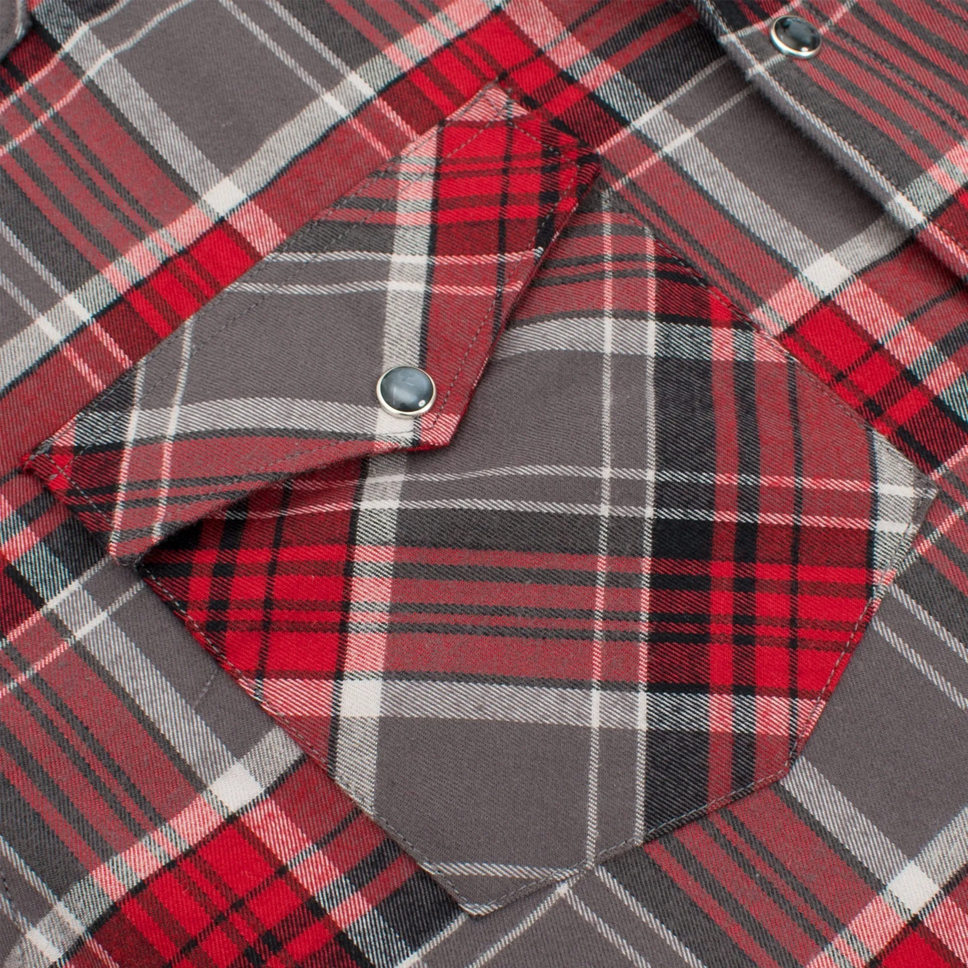 Men's Western Flannel Shirts With Snap Buttons-FLS300-310