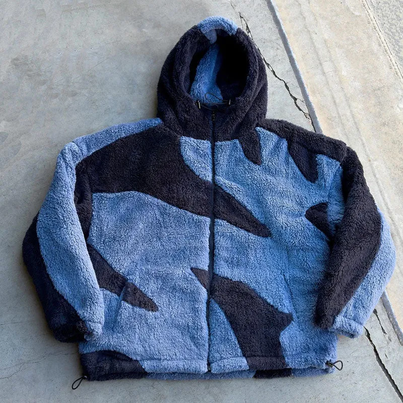 Men's zip-up fleece jacket - warm casual layering for everyday comfort