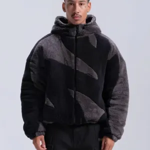 Men's zip-up fleece jacket - warm casual layering for everyday comfort
