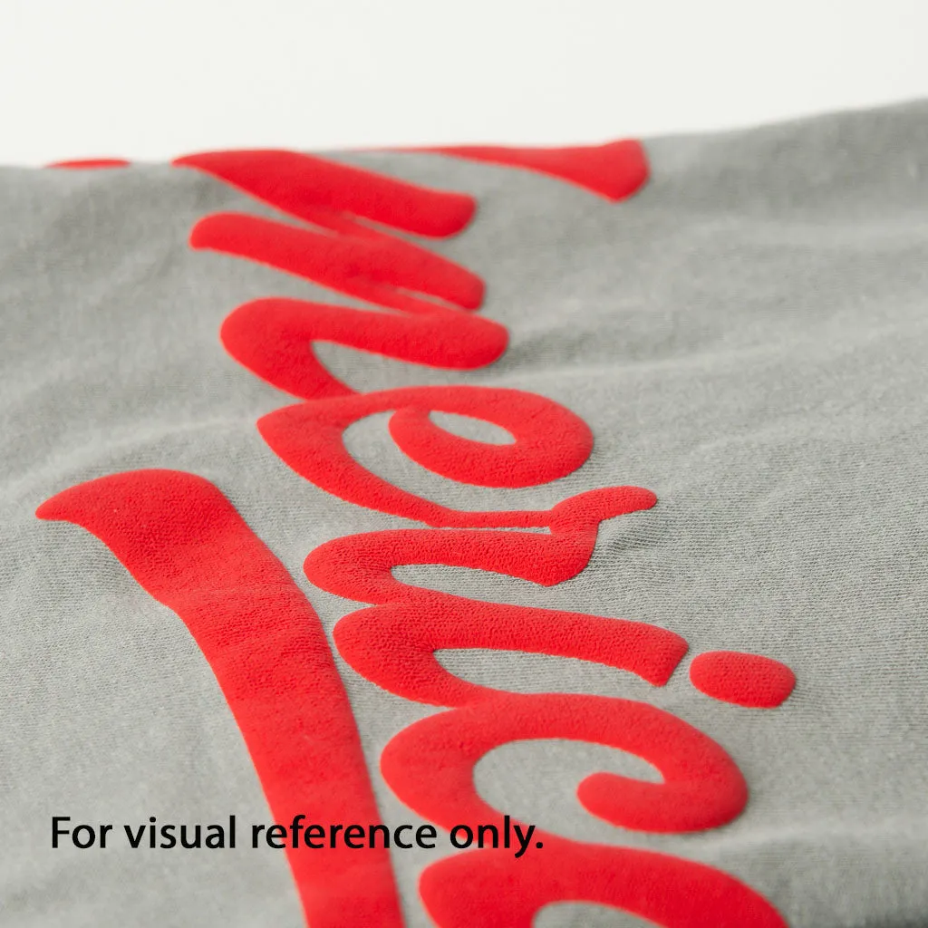 Merry Bold Cursive Puff Print | Plaid Pajama Set