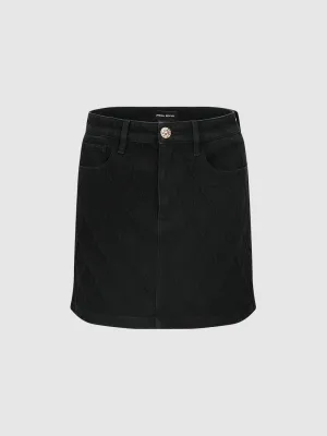 Mini A-Line Denim Skirts