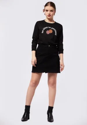 Mini Cargo Denim Skirt