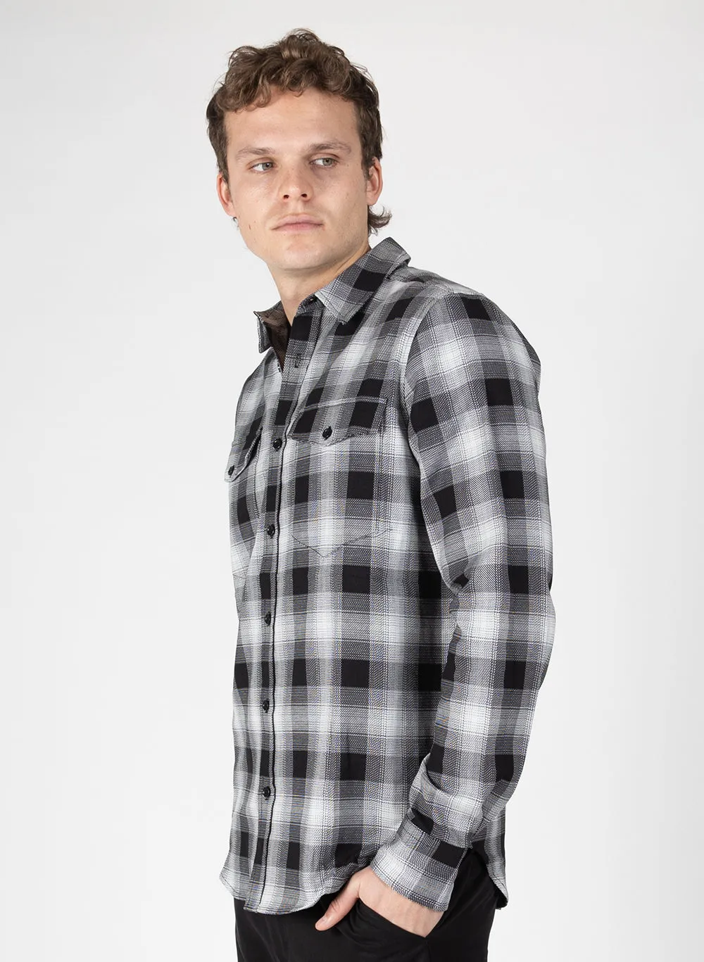 Monday Shirt - Black Check